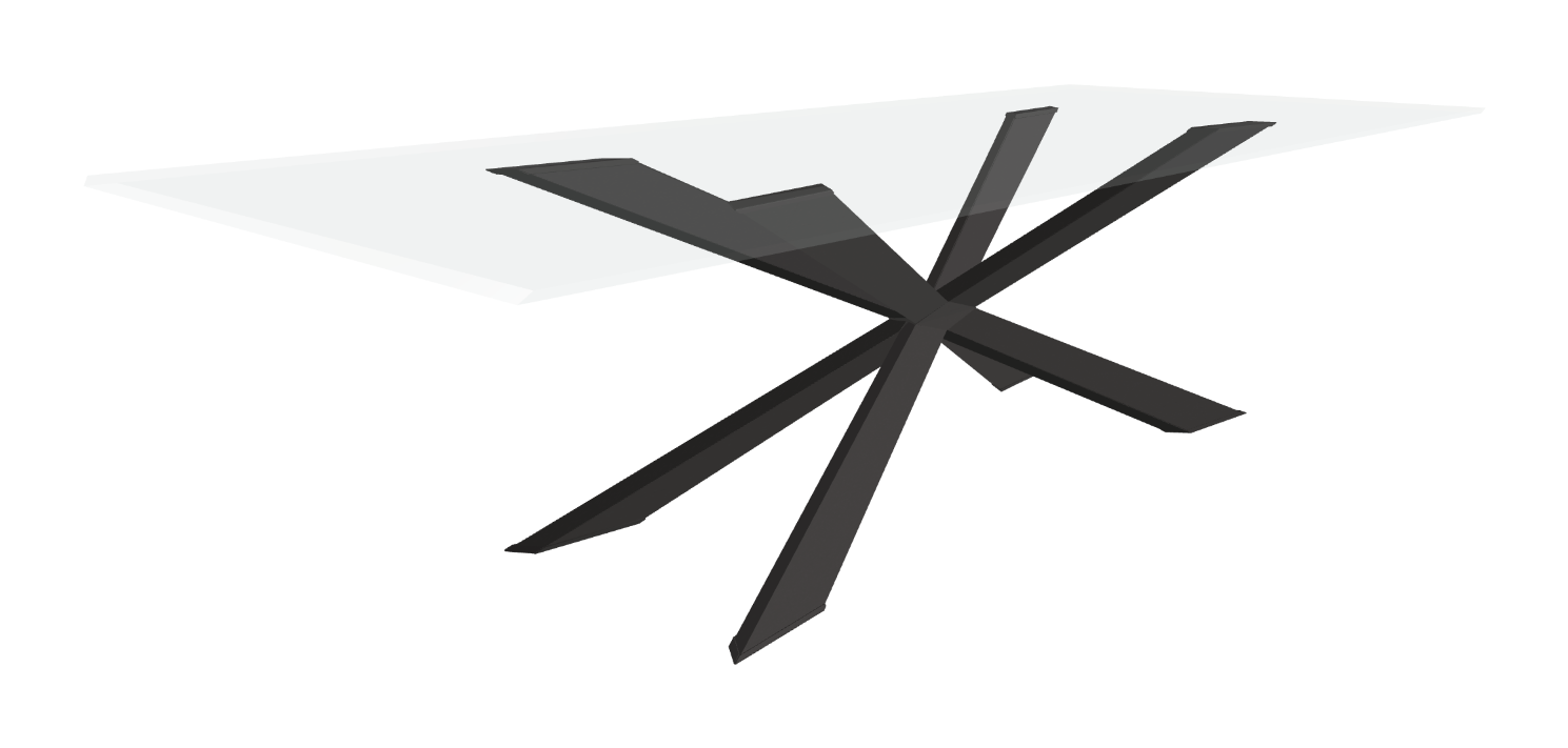 Cattelan Italia Spyder Glass Dining Table