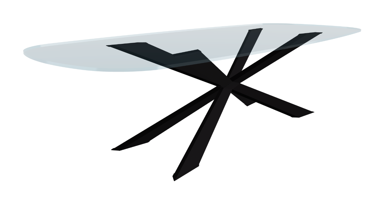 Cattelan Italia Spyder Glass Dining Table