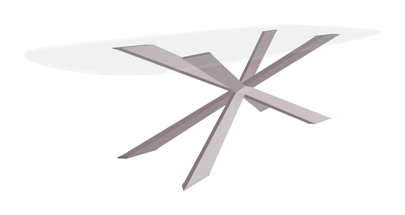 Cattelan Italia Spyder Glass Dining Table