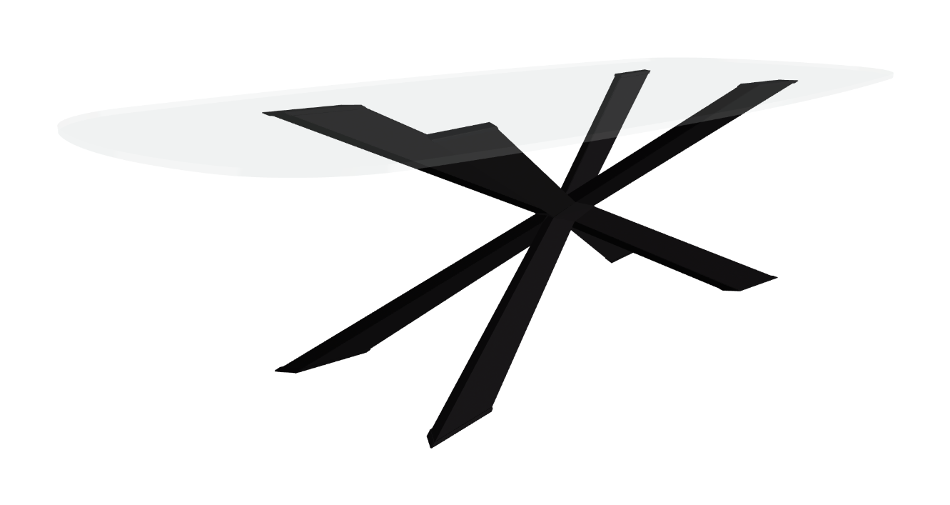 Cattelan Italia Spyder Glass Dining Table