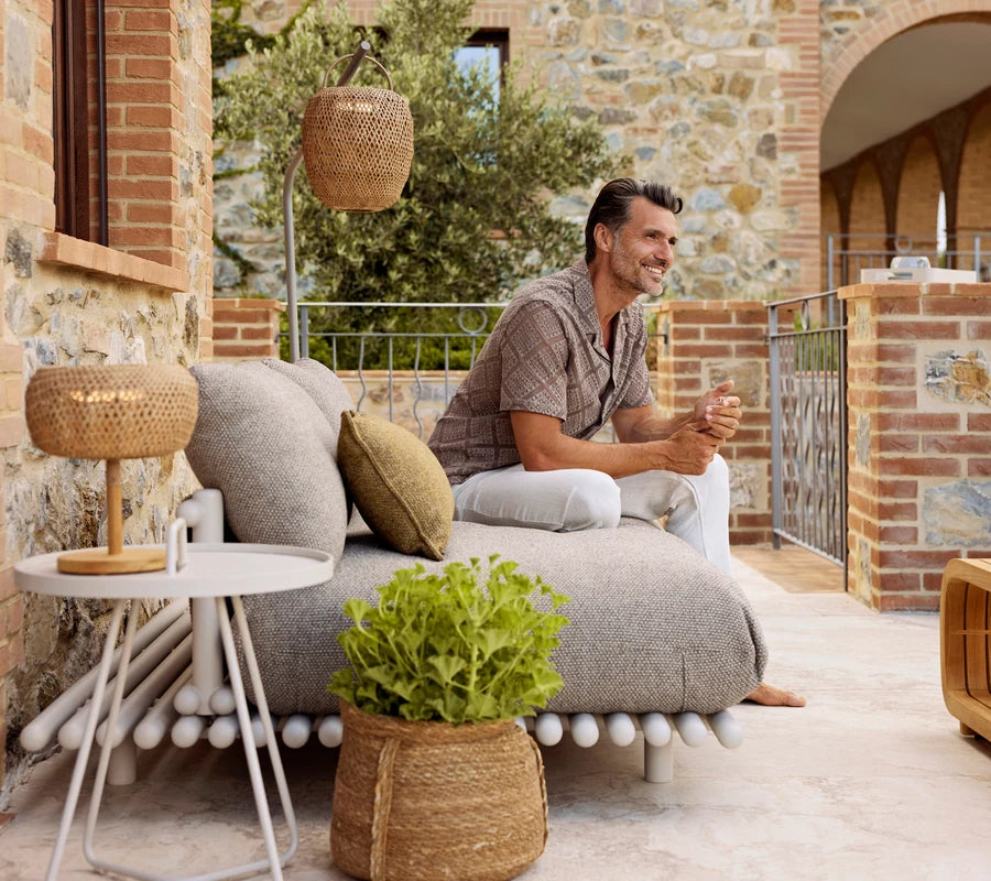 Cane-line Sticks Platform Sofa With Chaise Lounge