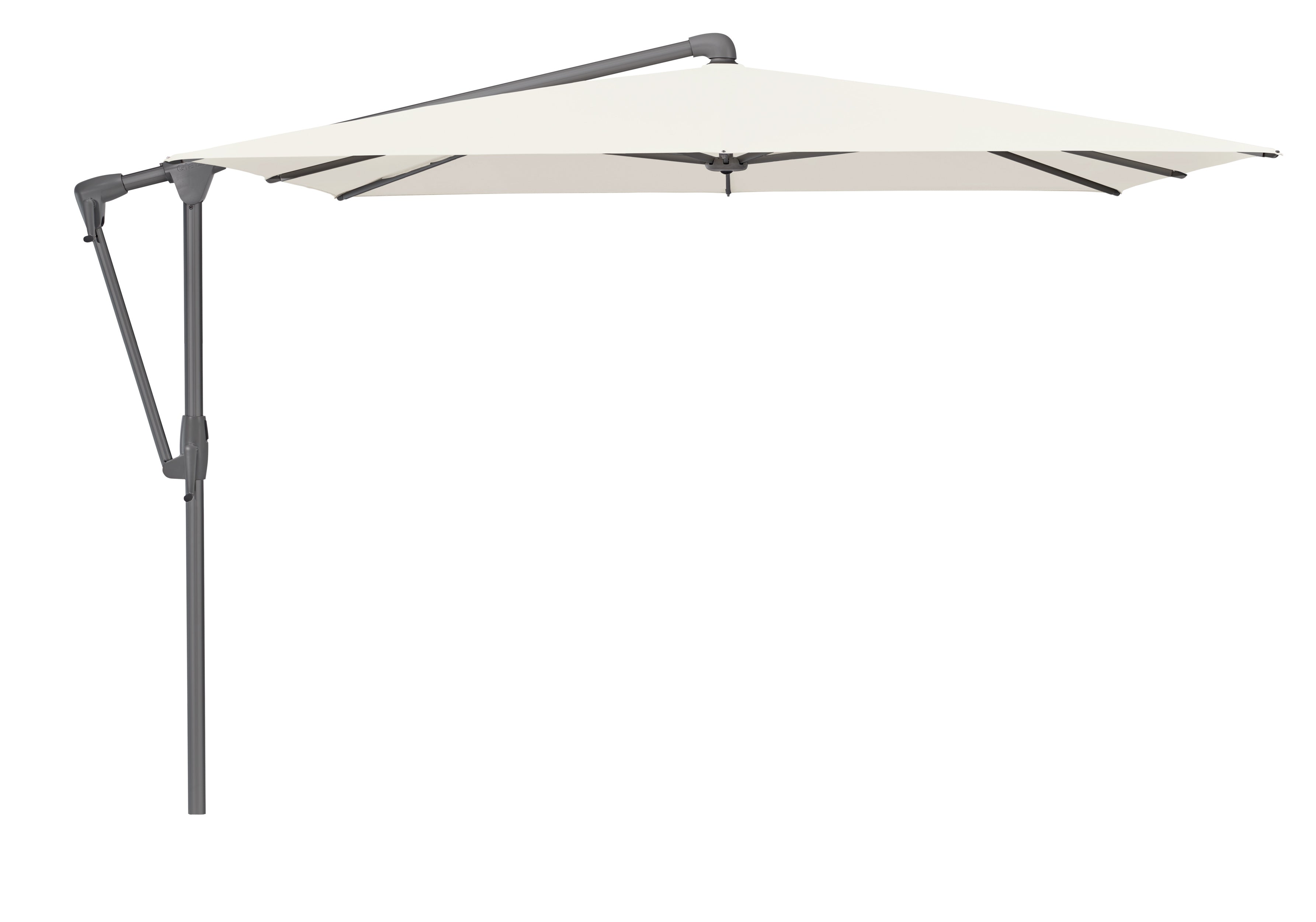Sunwing 2.7x2.7m Square Natural Canopy With Official Glatz Moveable Concrete Base