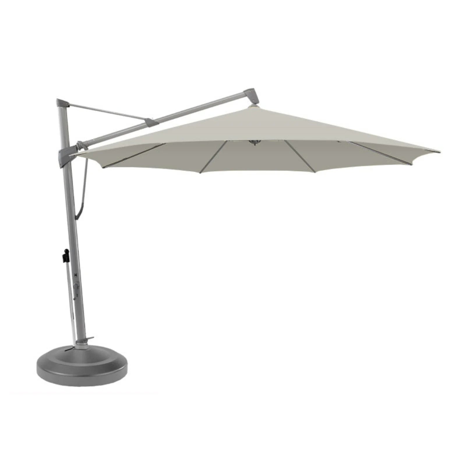Sombrano 4m Round Taupe Canopy With Liro Moveable Base