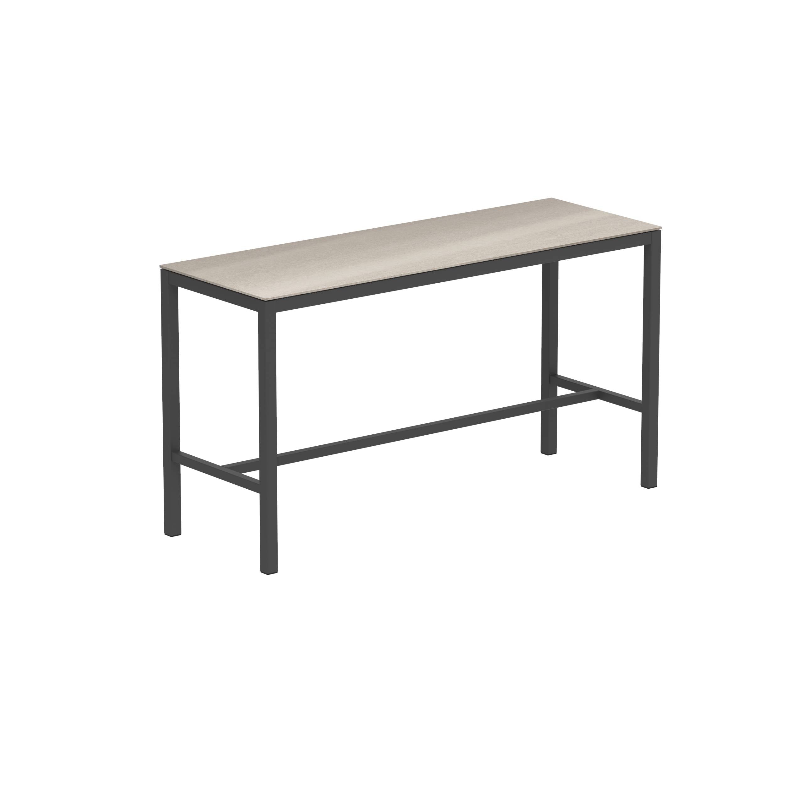 Taboela High Table Anthracite + Ceramic Top Taupe Grey