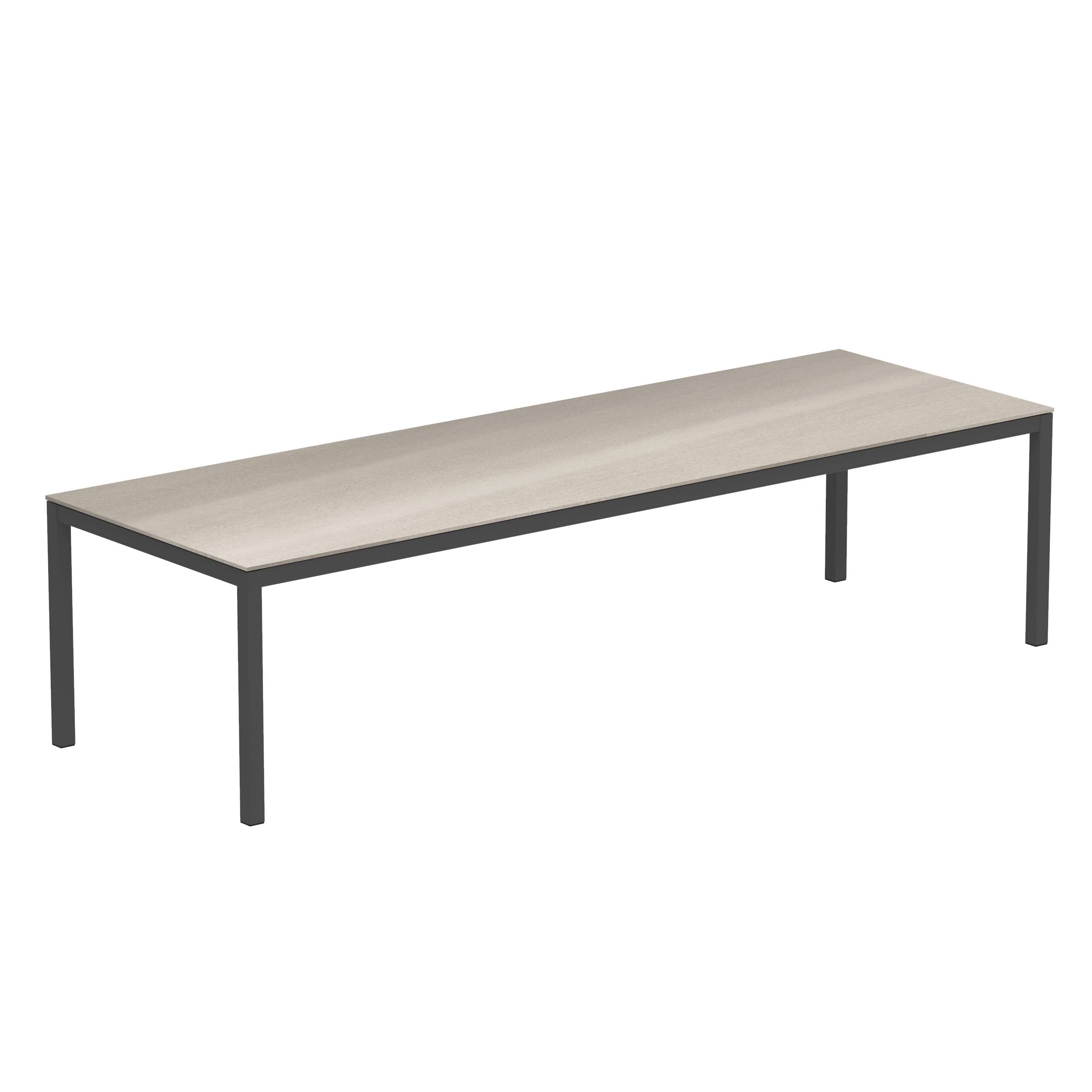 Tbl300 Table Anthracite With Top Ceramic Taupe Grey