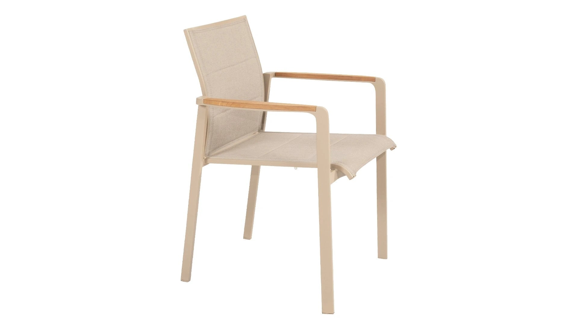 4 Seasons Outdoor Cortina stacking chair latte