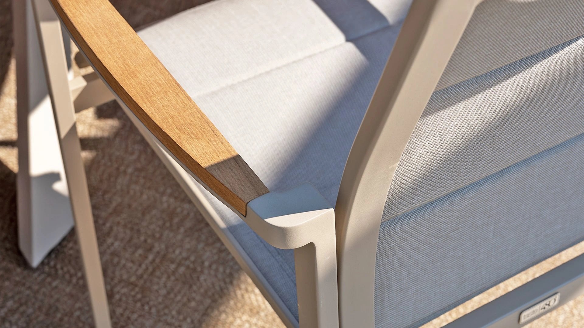 4 Seasons Outdoor Cortina stacking chair latte