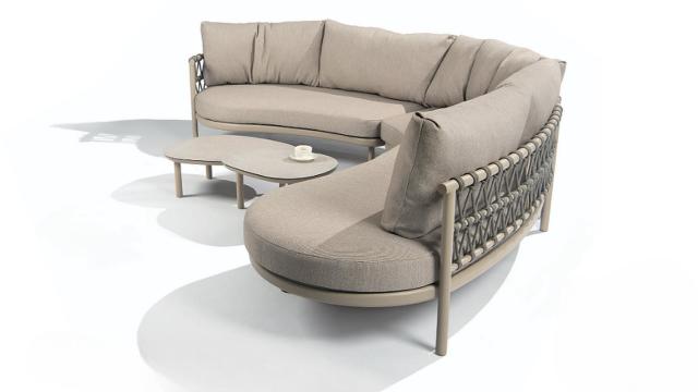 4 Seasons Outdoor Piacenza Modular Lounge with Monroe Coffee Tables