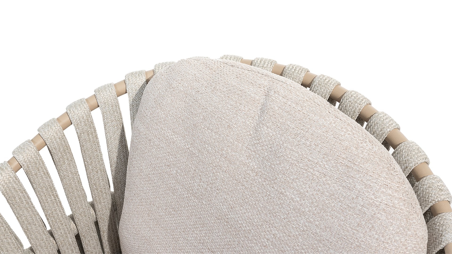 4 Seasons Outdoor Eva dining chair latte with 2 cushions