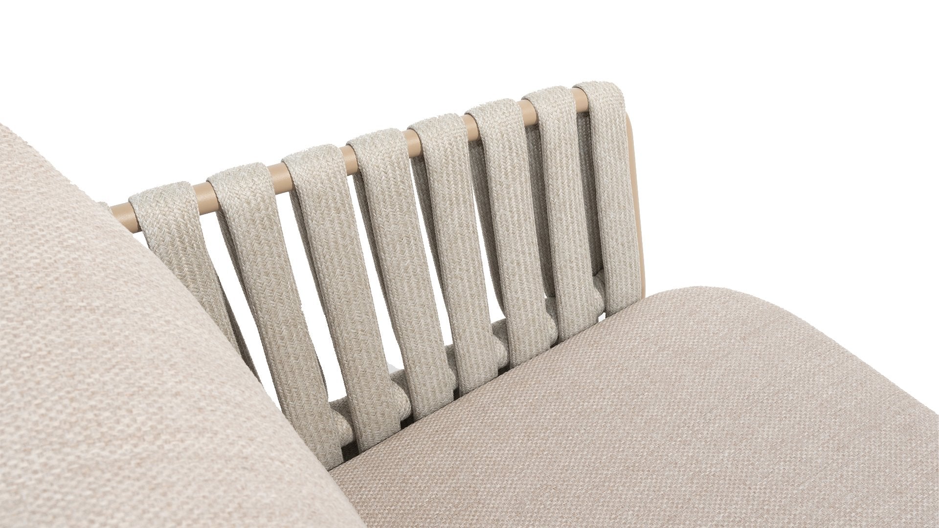 4 Seasons Outdoor Eva dining chair latte with 2 cushions