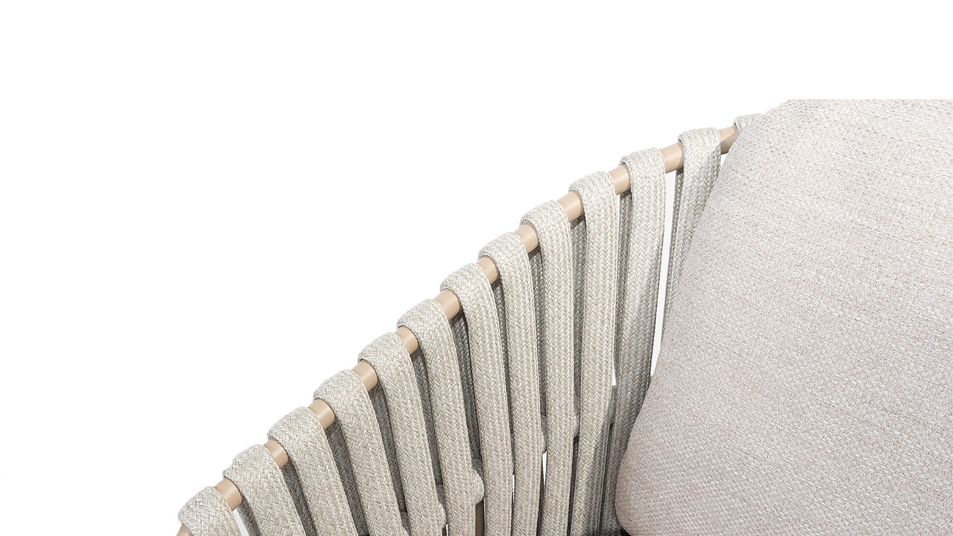 4 Seasons Outdoor Eva dining chair latte with 2 cushions