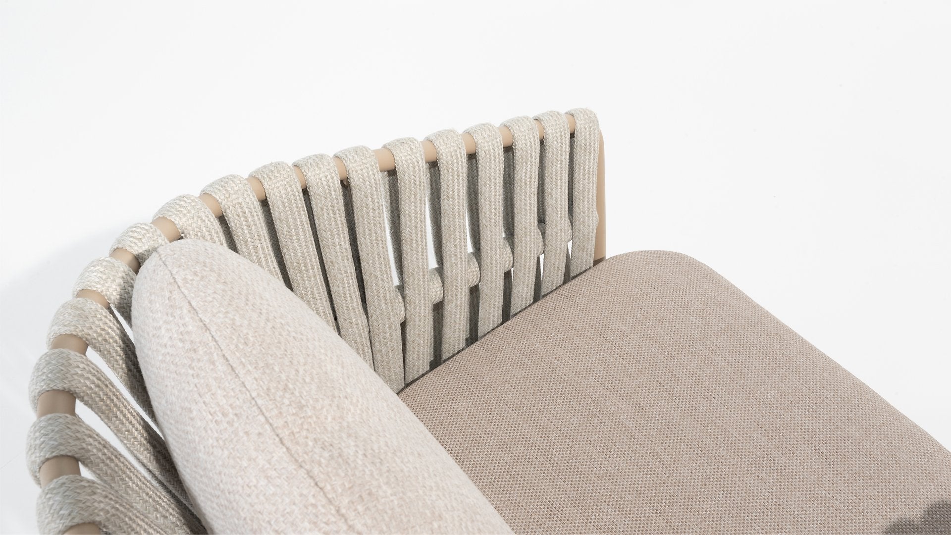 4 Seasons Outdoor Eva dining chair latte with 2 cushions