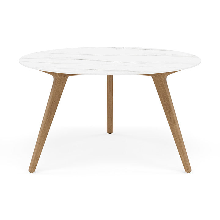Manutti Torsa Round Dining Table With 125 cm Width and 73 cm Height