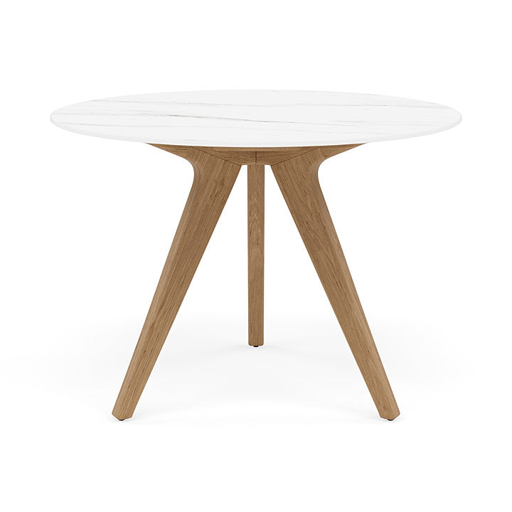 Manutti Torsa Round Dining Table With 100 cm Width and 73 cm Height
