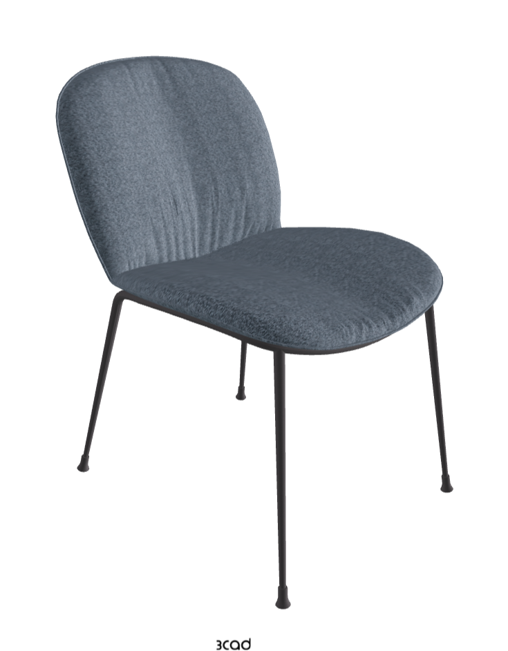 Tina Dining Chair_Graphite Embossed_Fabric_B245