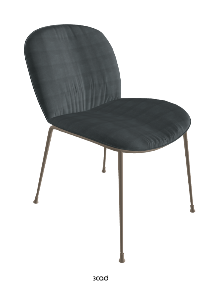 Tina Dining Chair_Titanium Embossed_Fabric_B927