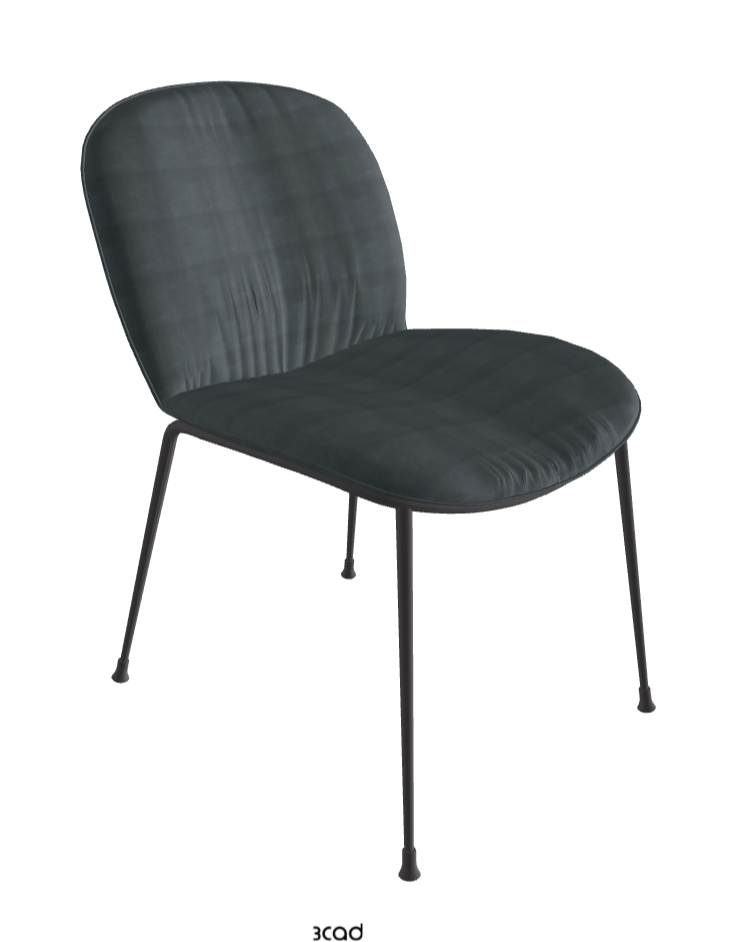 Tina Dining Chair_Graphite Embossed_Fabric_B927
