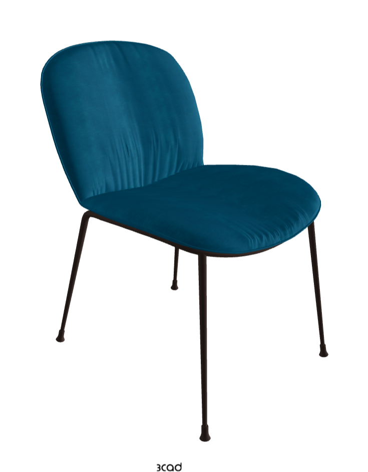 Tina Dining Chair_Bronze Embossed_Fabric_B928