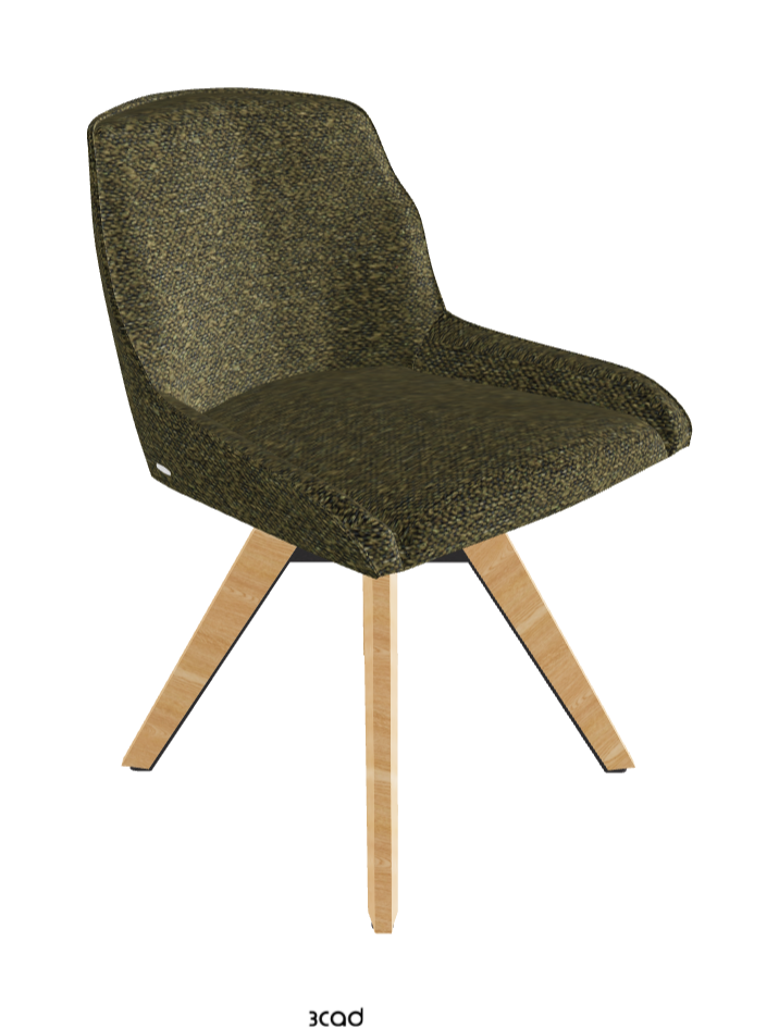 Tyler Swivel Dining Chair_Graphite Embossed_Natural Ashwood_Fabric_B249