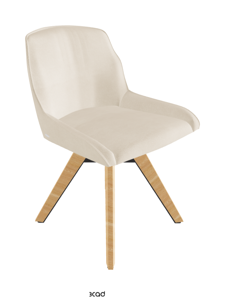 Tyler Swivel Dining Chair_Graphite Embossed_Natural Ashwood_Fabric_B922