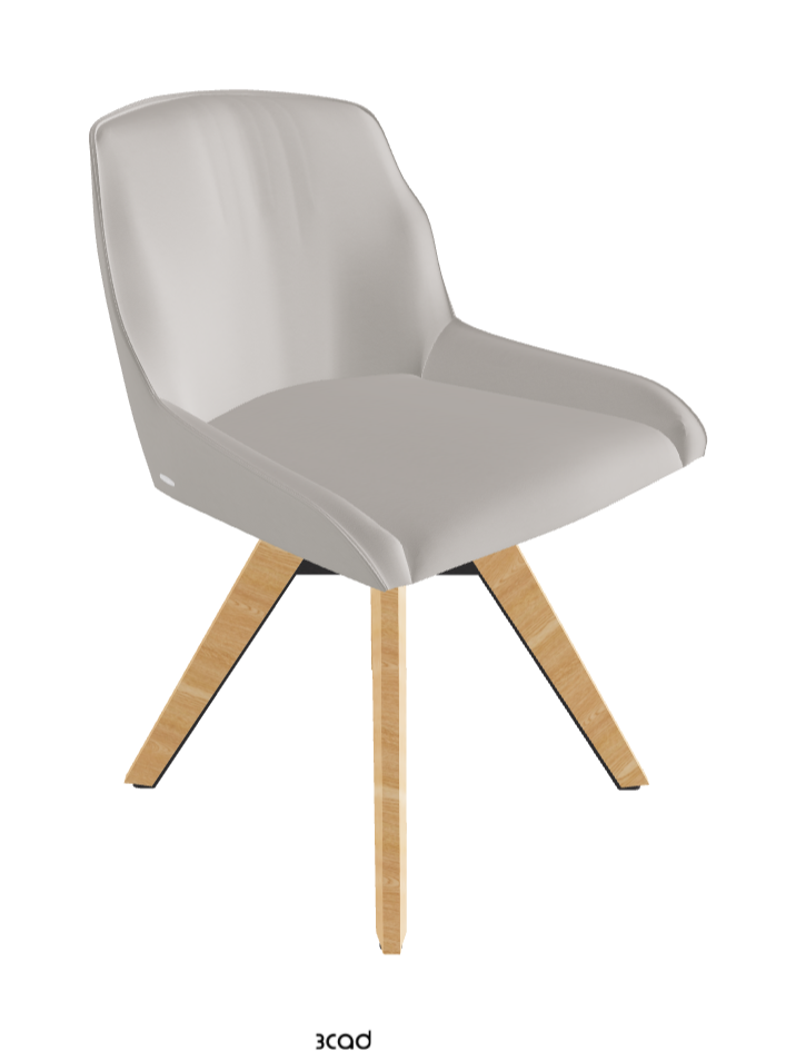 Tyler Swivel Dining Chair_Graphite Embossed_Natural Ashwood_Soft Leather_Dakota