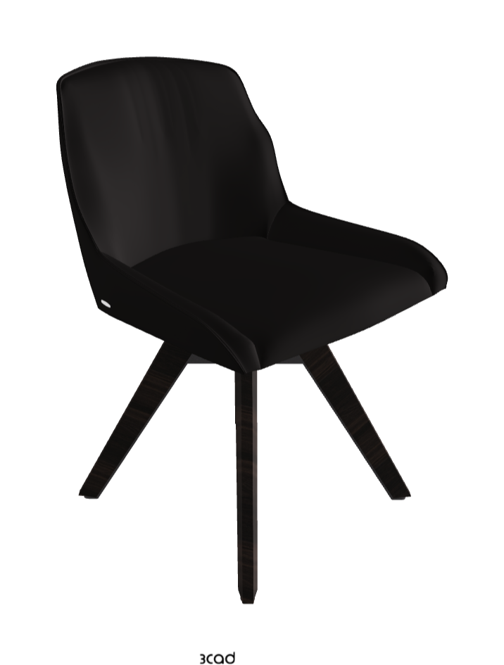 Tyler Swivel Dining Chair_Graphite Embossed_Burned Oak Stained Ashwood_Synthetic Leather_Moka