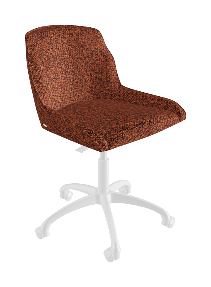 Tyler Wheels Swivel Office Chair_Polished Aluminium_Fabric_B248