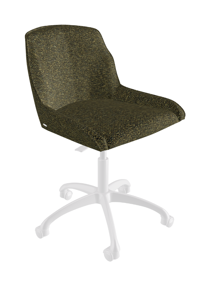 Tyler Wheels Swivel Office Chair_Polished Aluminium_Fabric_B249