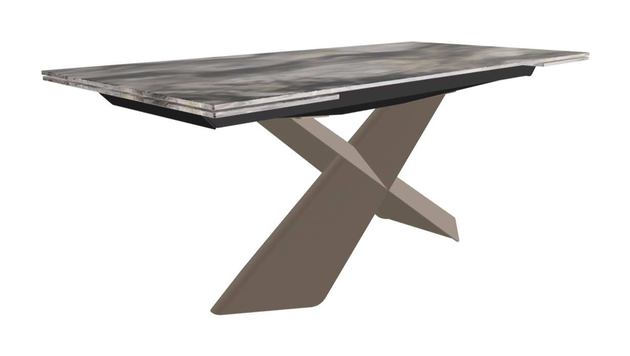 182-258×90×74h_CrystalArt Orobico Marble_Titanium Embossed_Closed