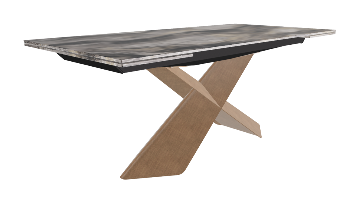 182-258×90×74h_CrystalArt Orobico Marble_Brushed Bronze_Closed
