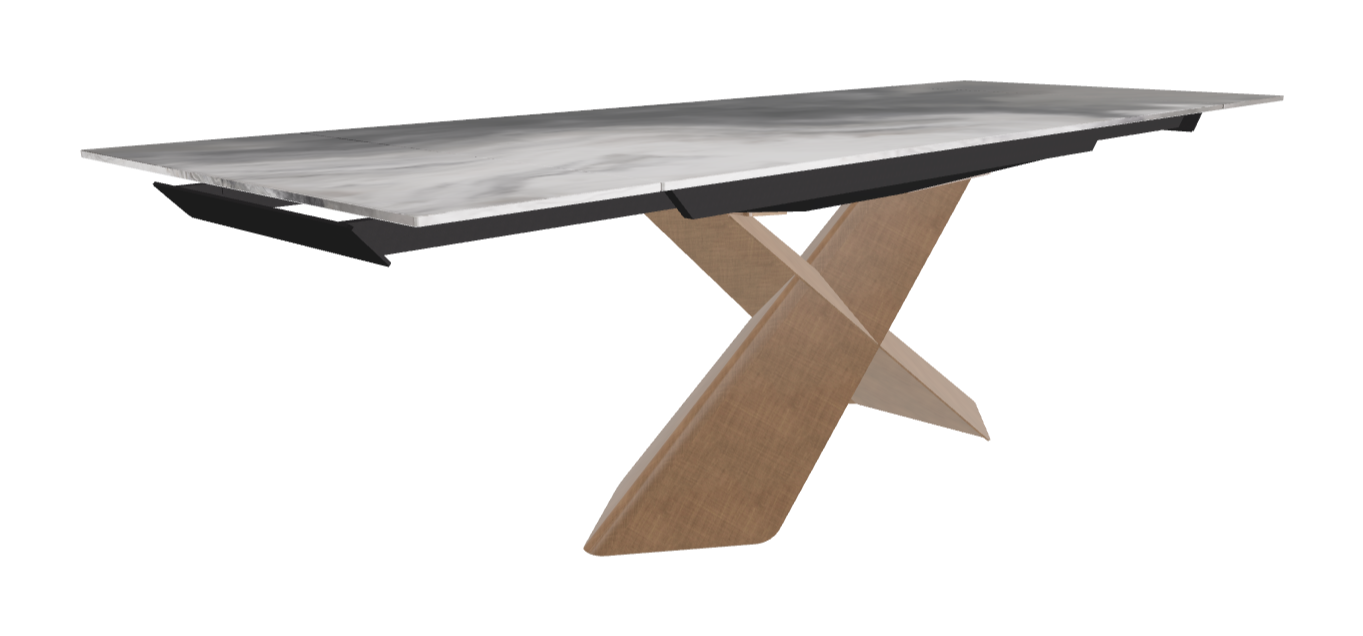 182-258×90×74h_CrystalArt CY01_Brushed Bronze_Extended