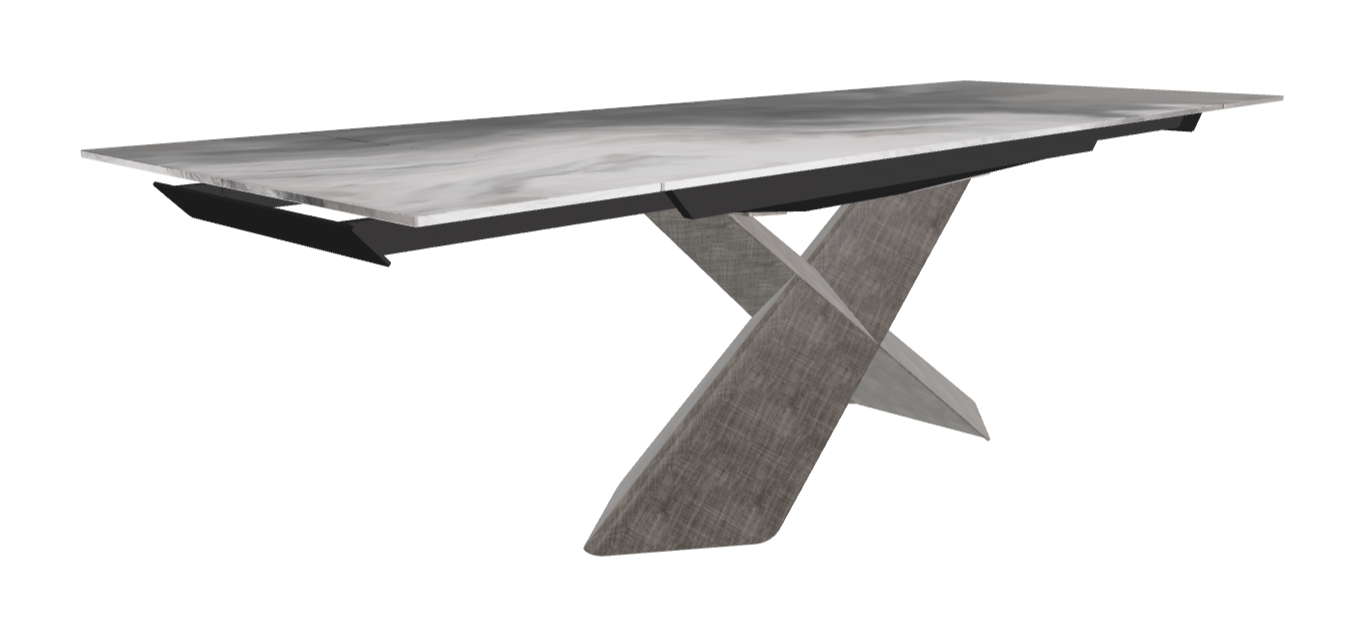 182-258×90×74h_CrystalArt CY01_Brushed Grey_Extended