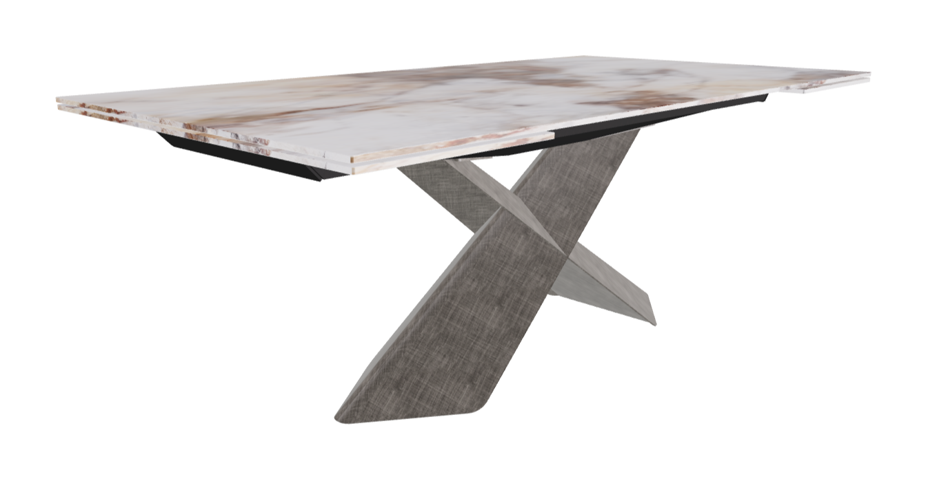 200-294×106×74h_CrystalArt Cotopaxi Marble_Brushed Grey_Closed