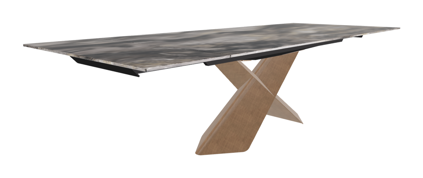 200-294×106×74h_CrystalArt Orobico Marble_Brushed Bronze_Extended
