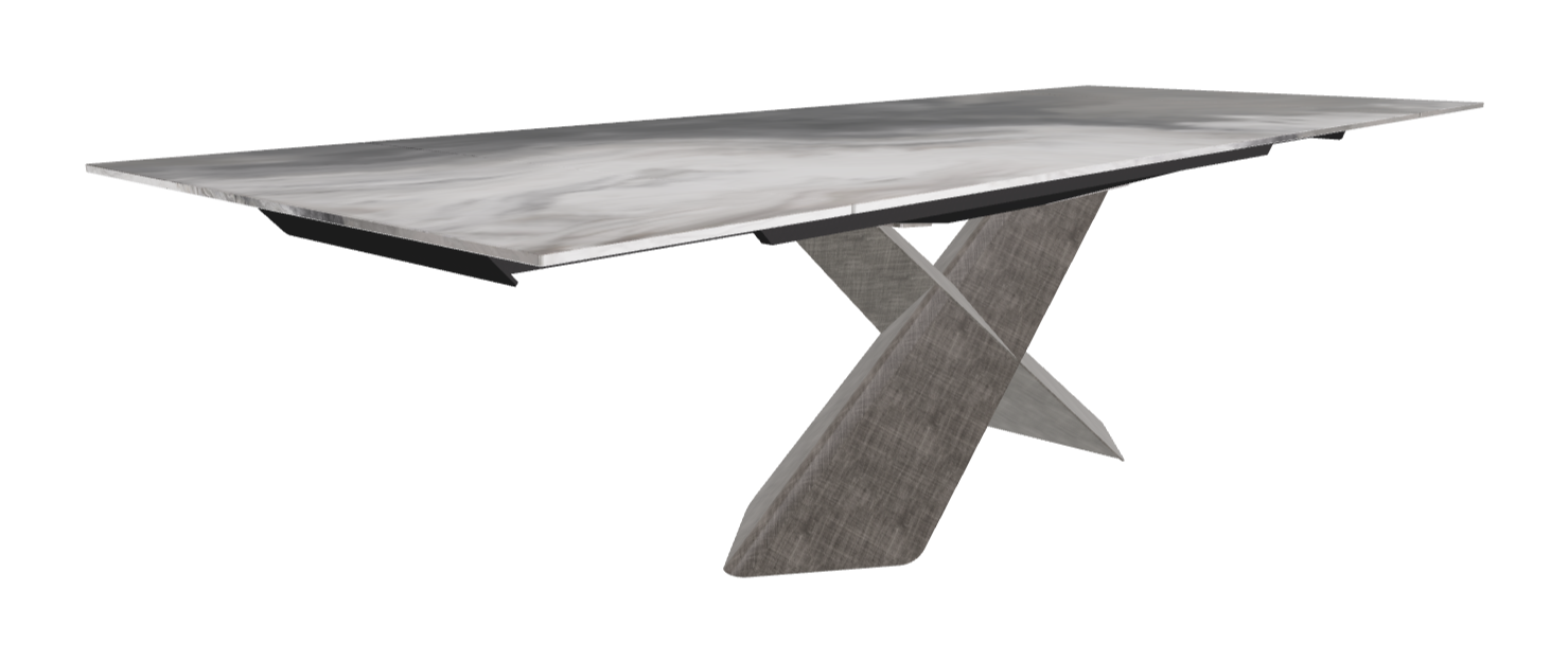 200-294×106×74h_CrystalArt CY01_Brushed Grey_Extended