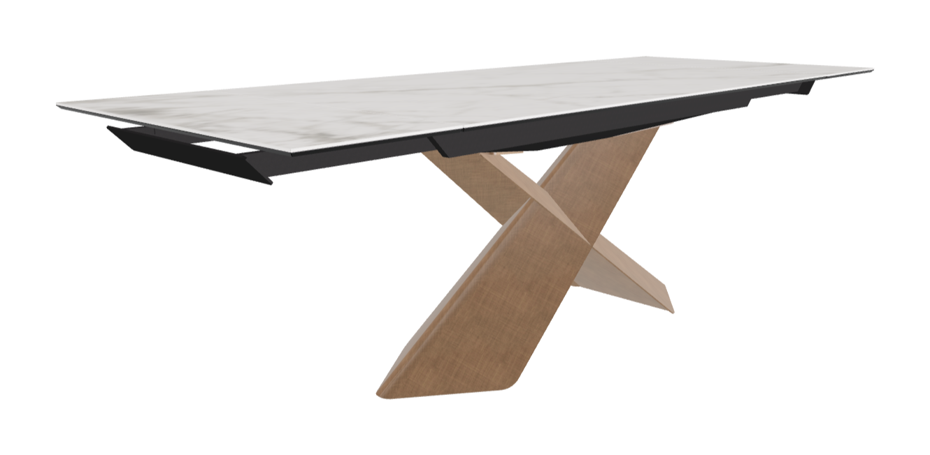 Cattelan Italia Tyron Keramik Drive Rectangular Extendible Dining Table – 160→236x90x74h