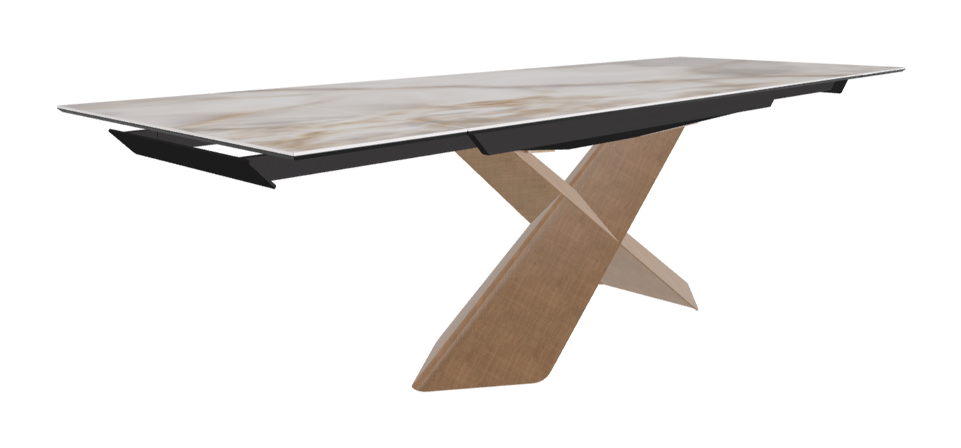 Cattelan Italia Tyron Keramik Drive Rectangular Extendible Dining Table – 182→258x90x74h