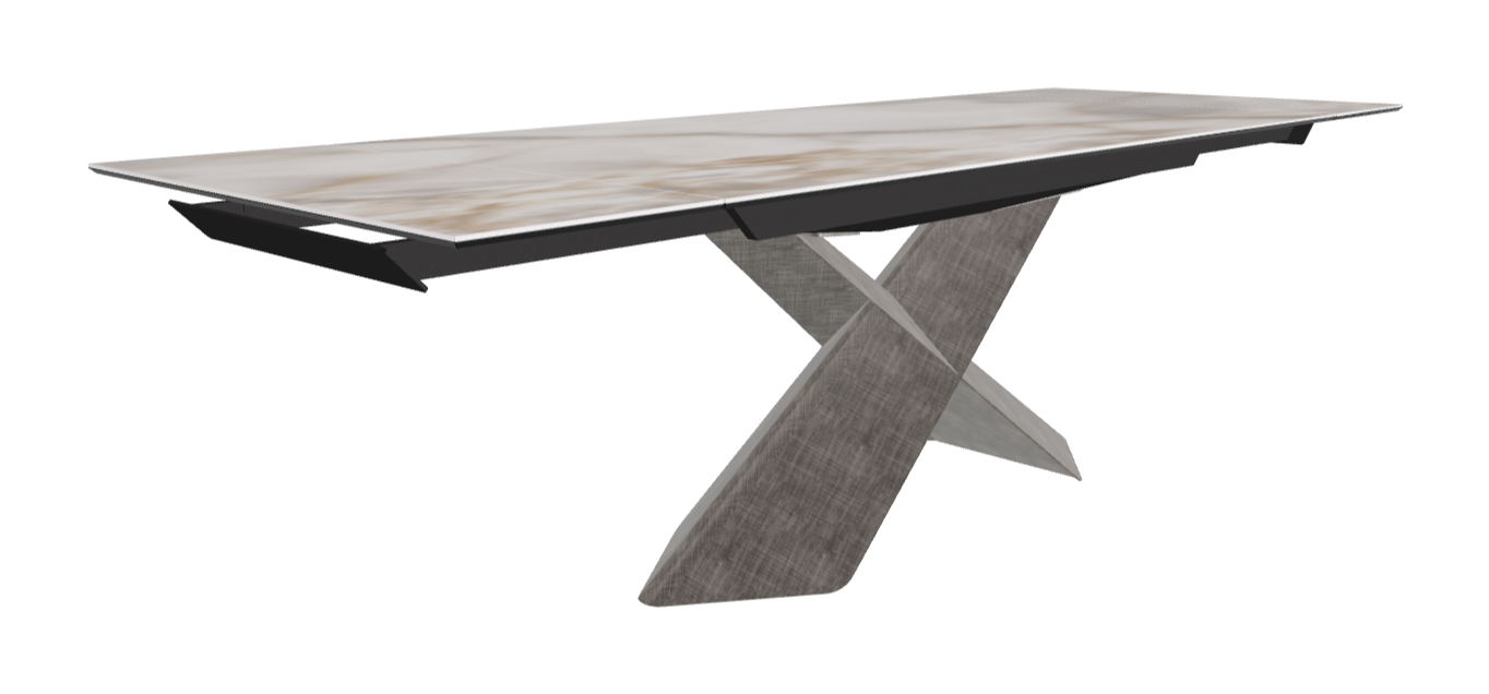 Cattelan Italia Tyron Keramik Drive Rectangular Extendible Dining Table – 182→258x90x74h