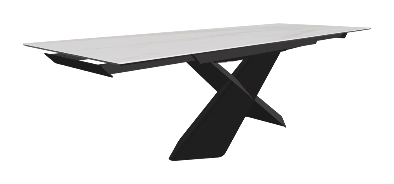 Cattelan Italia Tyron Keramik Drive Rectangular Extendible Dining Table – 182→258x90x74h