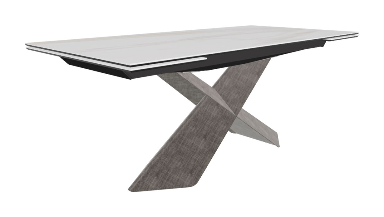 Cattelan Italia Tyron Keramik Drive Rectangular Extendible Dining Table – 182→258x90x74h