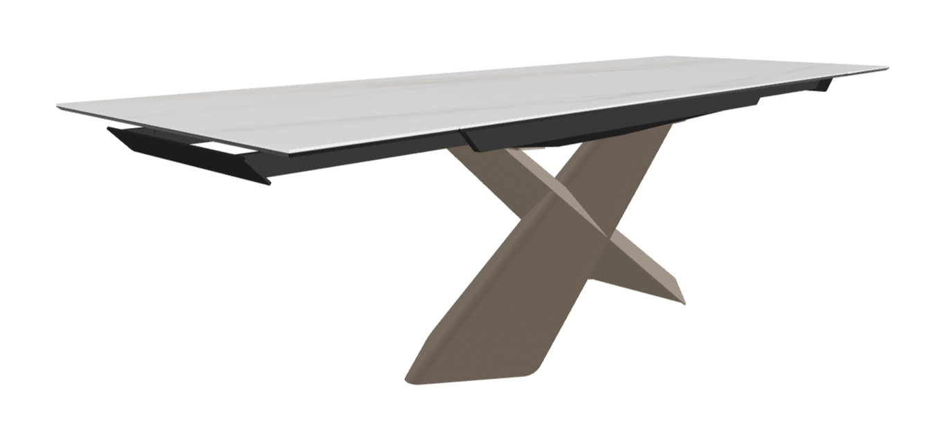 Cattelan Italia Tyron Keramik Drive Rectangular Extendible Dining Table – 182→258x90x74h