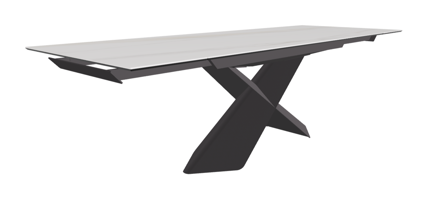 Cattelan Italia Tyron Keramik Drive Rectangular Extendible Dining Table – 182→258x90x74h