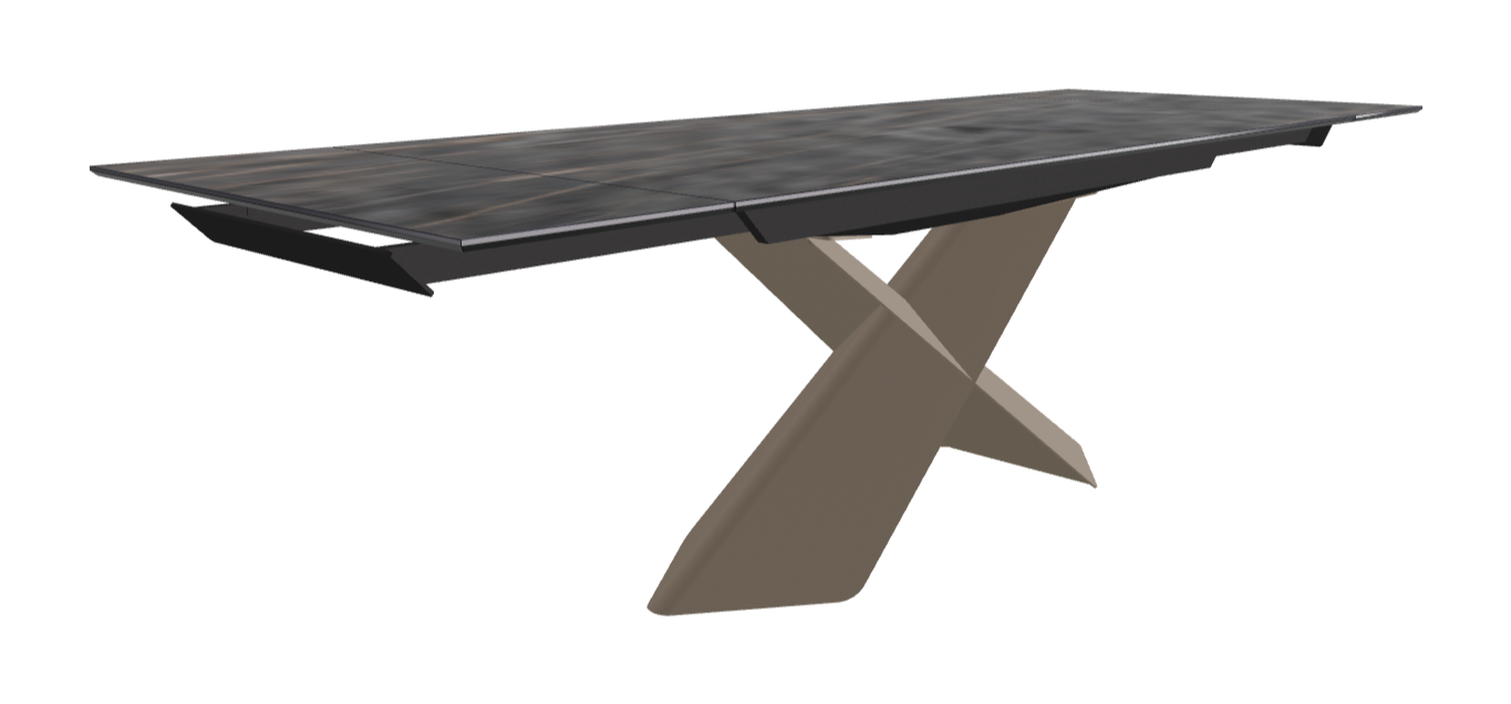 Cattelan Italia Tyron Keramik Drive Rectangular Extendible Dining Table – 182→258x90x74h