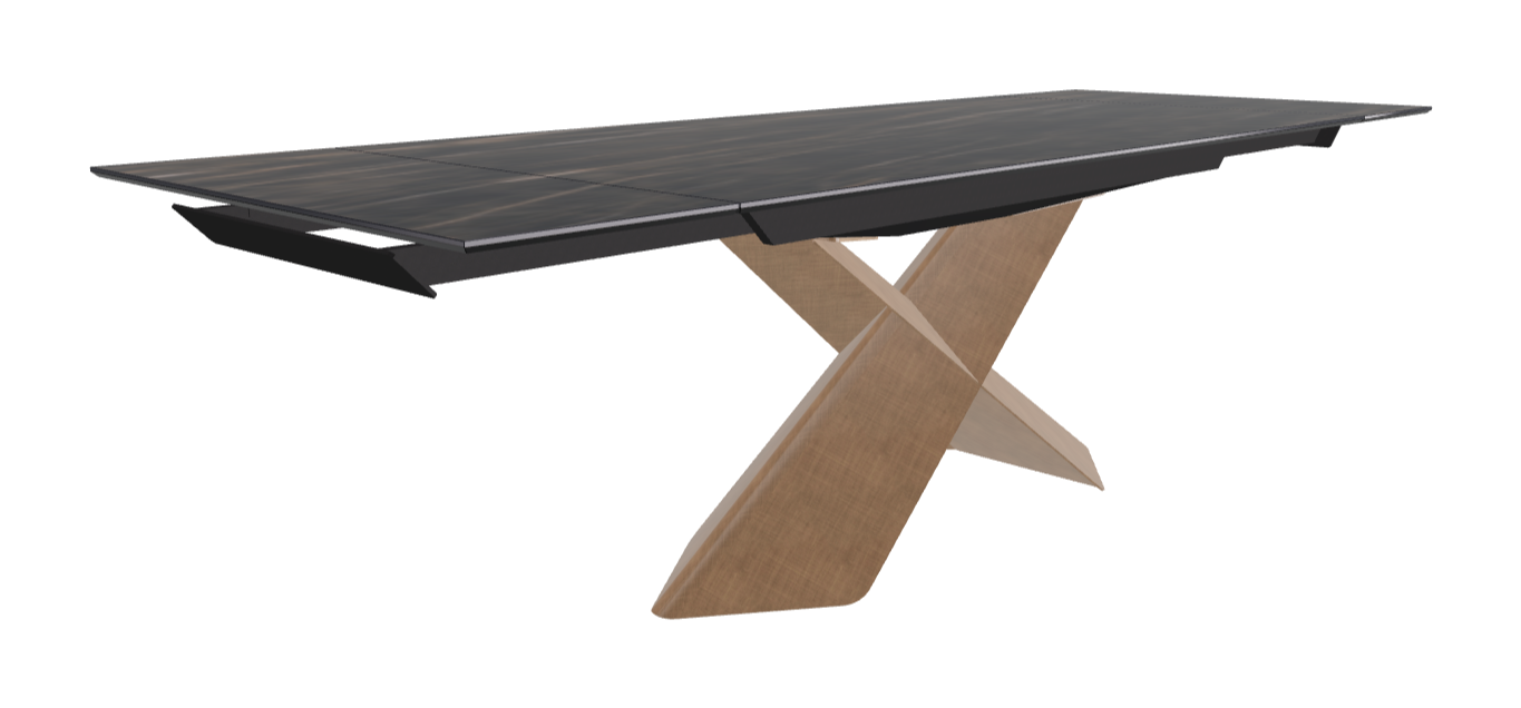 Cattelan Italia Tyron Keramik Drive Rectangular Extendible Dining Table – 182→258x90x74h
