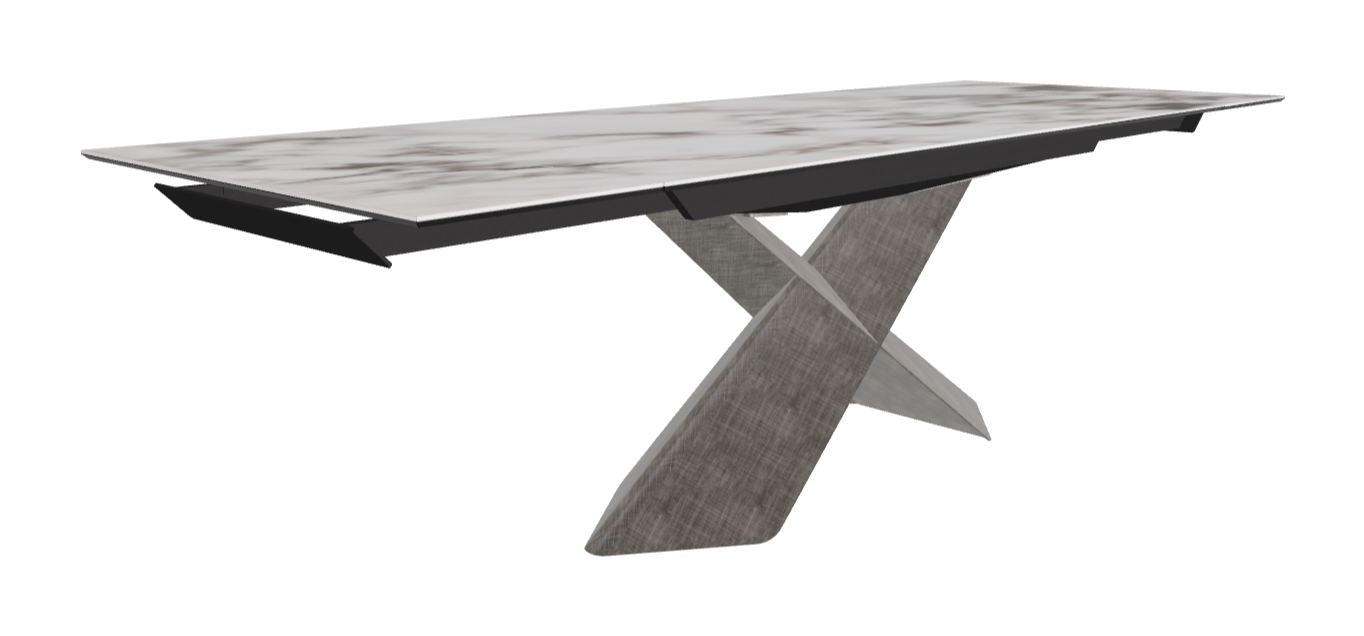 Cattelan Italia Tyron Keramik Drive Rectangular Extendible Dining Table – 182→258x90x74h