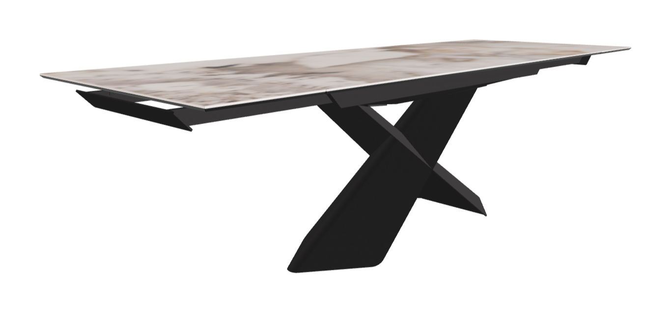 Cattelan Italia Tyron Keramik Drive Rectangular Extendible Dining Table – 182→258x90x74h