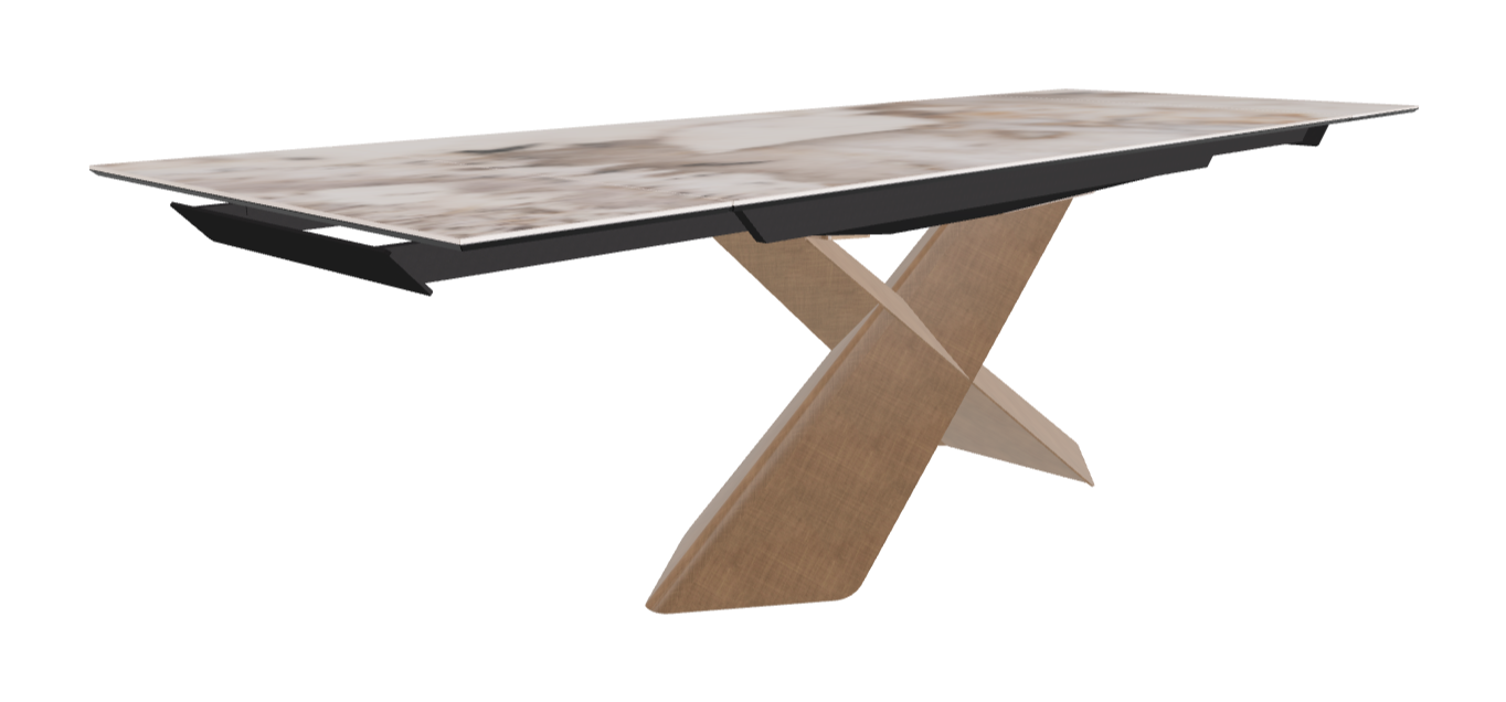 Cattelan Italia Tyron Keramik Drive Rectangular Extendible Dining Table – 182→258x90x74h