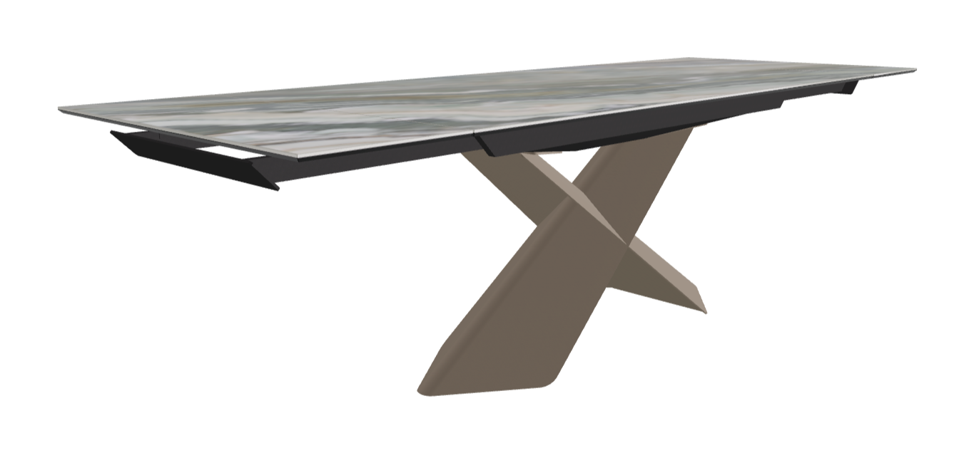 Cattelan Italia Tyron Keramik Drive Rectangular Extendible Dining Table – 182→258x90x74h