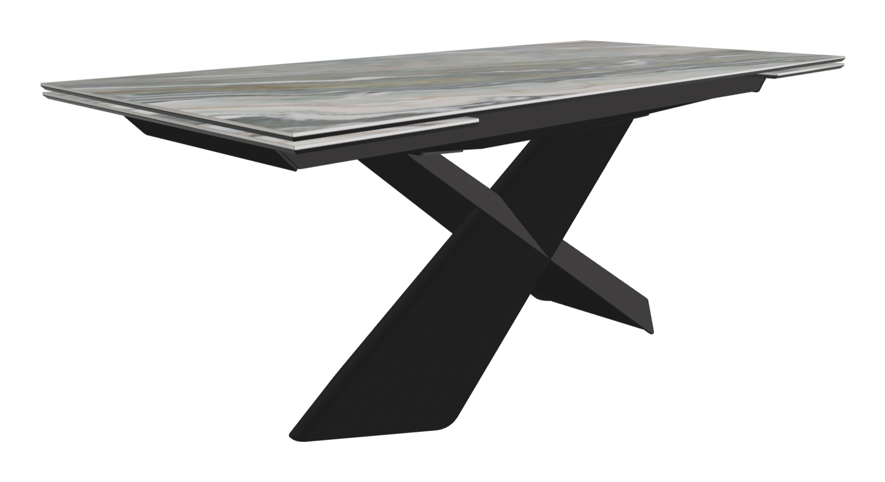 Cattelan Italia Tyron Keramik Drive Rectangular Extendible Dining Table – 182→258x90x74h