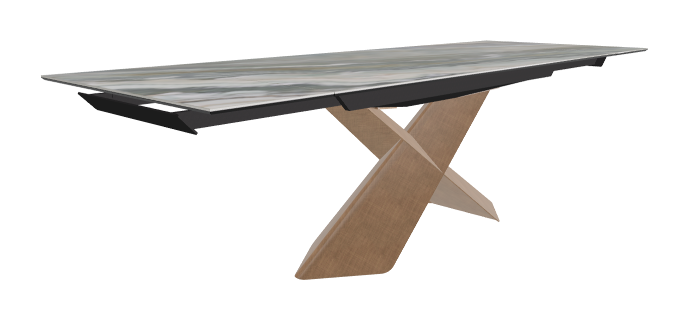 Cattelan Italia Tyron Keramik Drive Rectangular Extendible Dining Table – 182→258x90x74h